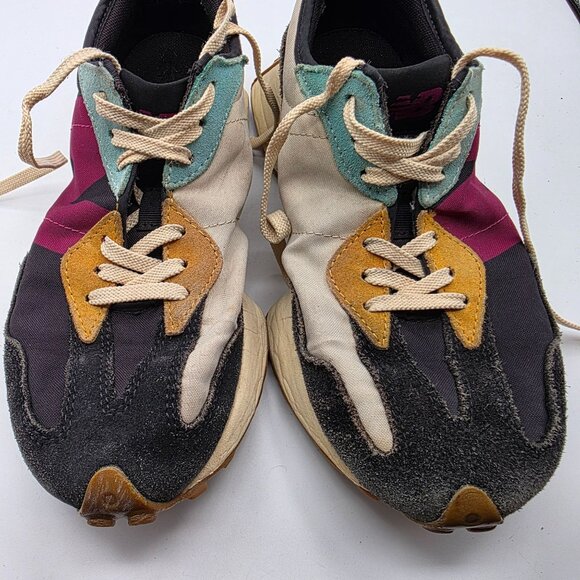 New Balance 327 Women Size 7.5 Black Orchid Pink Sneakers Retro Casual Athletic - Picture 10 of 13